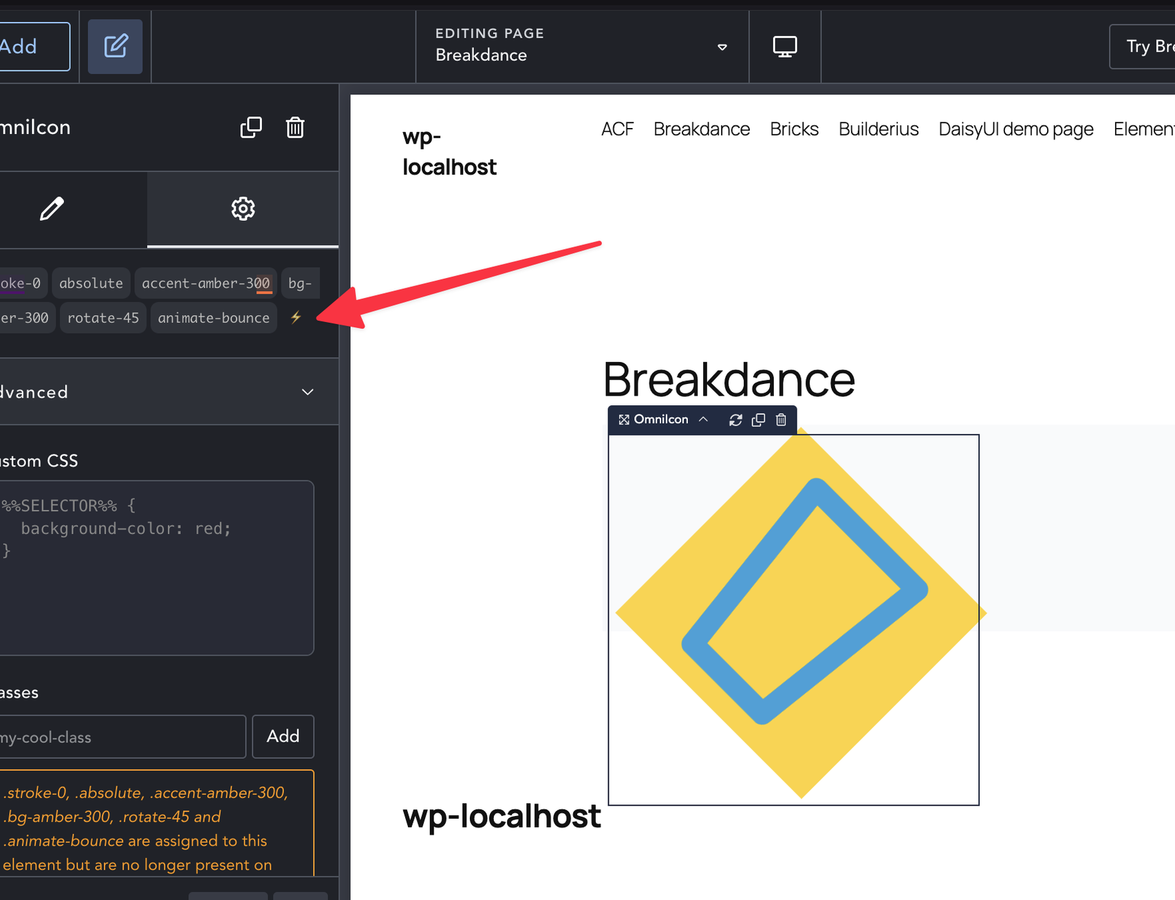 Plain Classes input field