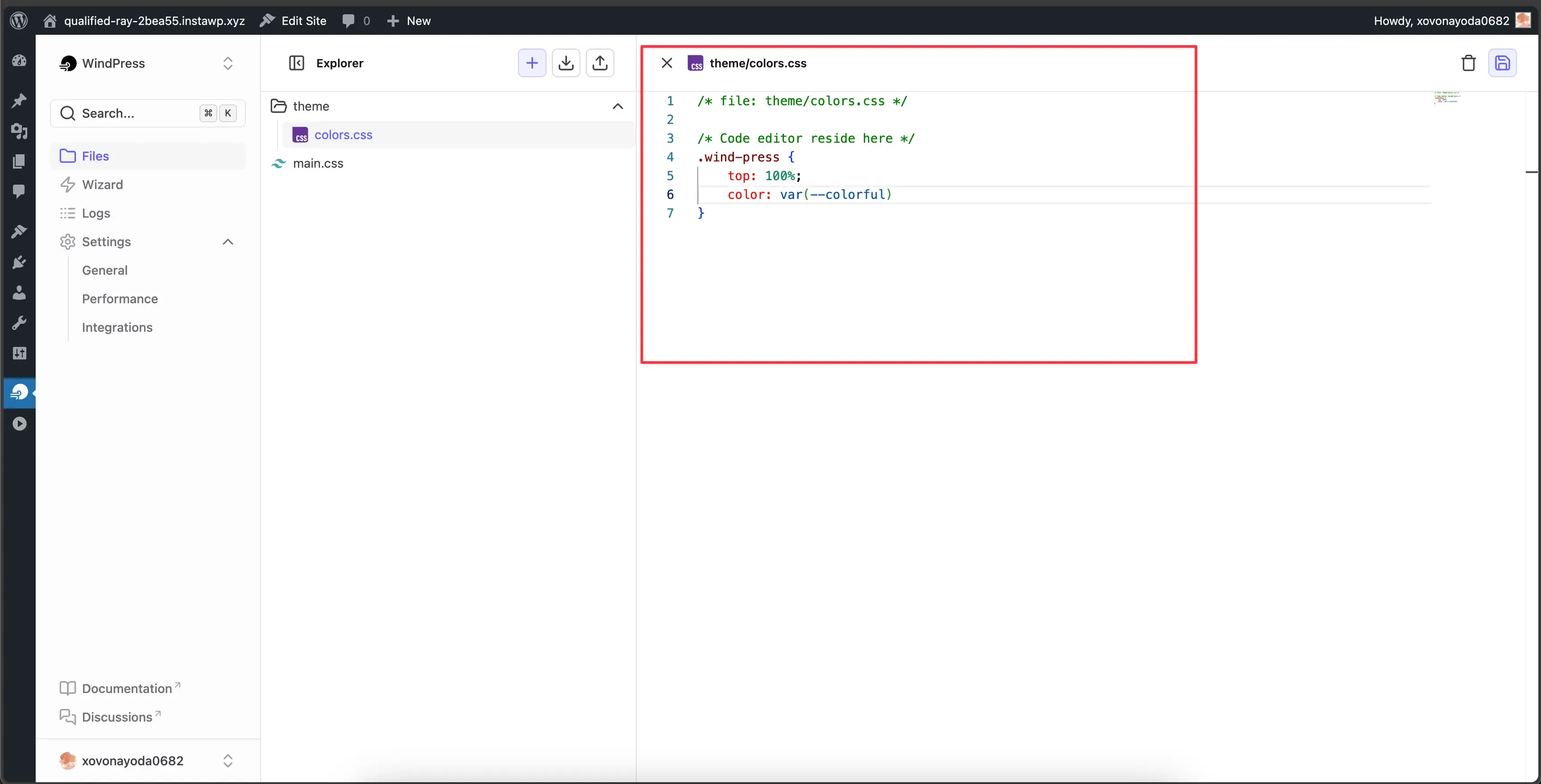 Edit the file content